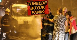 TÜNELİN İÇİNDEYKEN ALEV ALEV YANDI