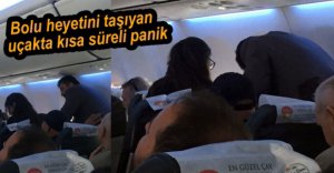 UÇAKTA KISA SÜRELİ PANİK YAŞANDI