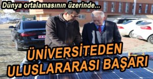 ÜNİVERSİTEDEN DÜNYA ÜZERİNDE BAŞARI