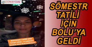 ÜNLÜ ŞARKICI TATİLİNİ KARTALKAYA’DA GEÇİRİYOR