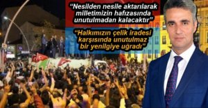 VALİ BARUŞ'TAN 15 TEMMUZ MESAJI