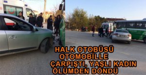 YAŞLI KADIN OTOBÜSTE ÖLÜMDEN DÖNDÜ