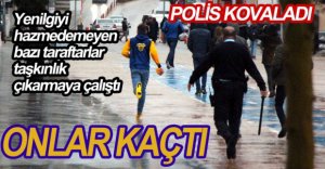 YENİLGİYİ HAZMEDEMEYEN TARAFTARLAR TAŞKINLIK ÇIKARDI