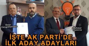 YEREL SEÇİMLERE İLK ADAY ADAYLARI BELLİ OLDU