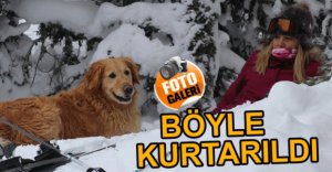 2 METRE KARDA BÖYLE KURTARILDILAR