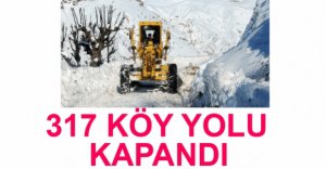 317 KÖY YOLU KAPANDI