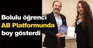 AB PLATFORMUNDA BOLU'YU TEMSİL ETTİ