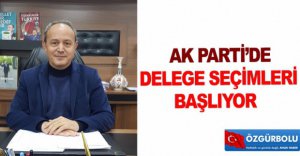 AK PARTİDE DELEGE SEÇİMLERİ BAŞLIYOR