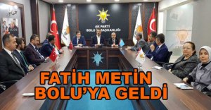 AK PARTİ'DE FATİH METİN'Lİ TOPLANTI....