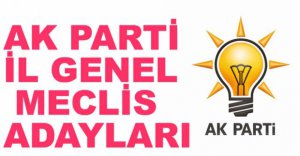 AK PARTİNİN İL GENEL MECLİS ADAYLARI