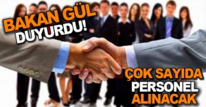 BAKAN GÜL'DEN MÜJDE..