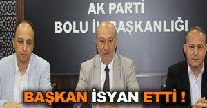 BAŞKAN İSYAN ETTİ !
