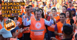 BAŞKAN PERSONELİYLE OYUN OYNADI