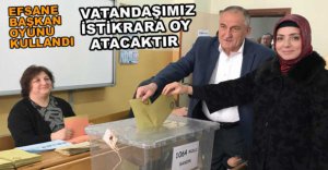 BAŞKAN YILMAZ OYUNU KULLANDI