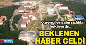 BEKLENEN HABER GELDİ