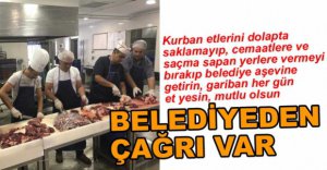 BELEDİYEDEN KURBAN ETİ VE DERİ ÇAĞRISI
