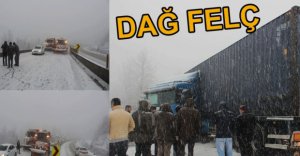 BOLU DAĞI'NDA ULAŞIM KAPANIP AÇILIYOR