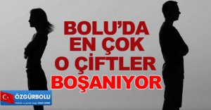 BOLU'DA EN ÇOK O ÇİFTLER BOŞANIYOR