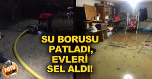 BOLU'DA EVLERİ SU BASTI !
