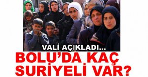 BOLU'DA KAÇ SURİYELİ VAR?