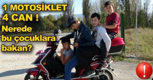 BOLU'DA TEHLİKELİ MOTOSİKLET YOLCULUĞU