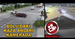 BOLU'DAKİ KAZA ANLARI KAMERADA