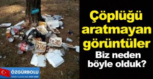 BOLU'DA ÇÖPLÜĞÜ ARATMAYAN GÖRÜNTÜLER