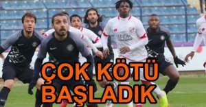 BOLUSPOR KÖTÜ BAŞLADI