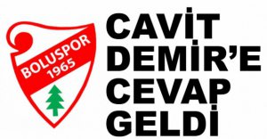BOLUSPOR'DAN CAVİT DEMİR'E CEVAP