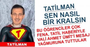 ÖĞRENCİLER ÜMİT'İ MESAJ YAĞMURUNA TUTTULAR