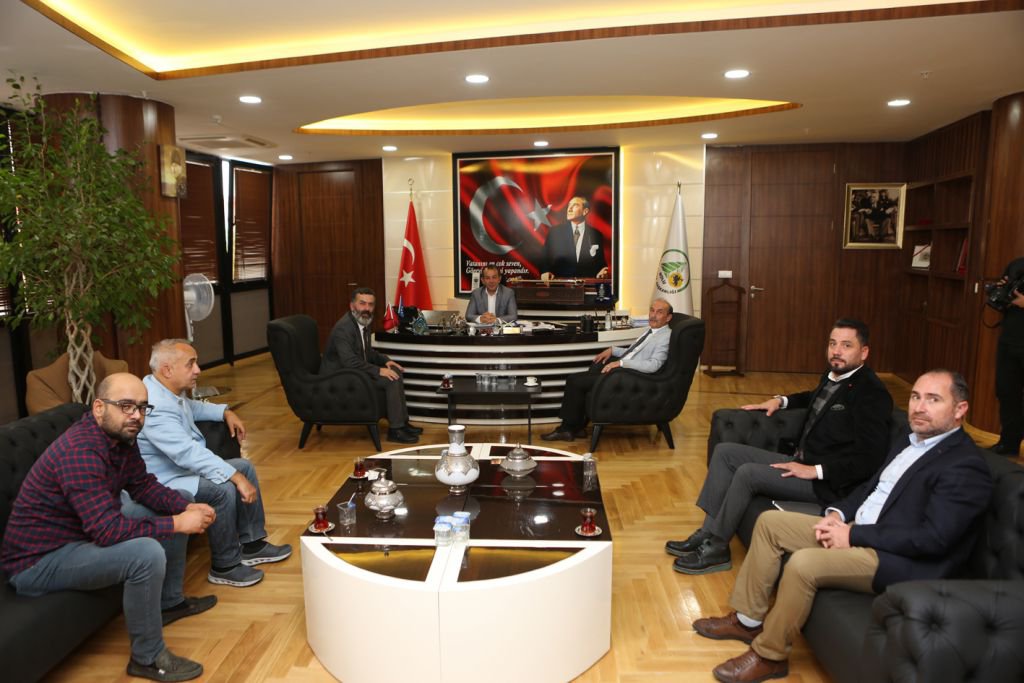 BGC YÖNETİMİ BAŞKAN ÖZCAN'I ZİYARET ETTİ