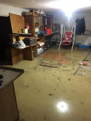 BOLU'DA EVLERİ SU BASTI !