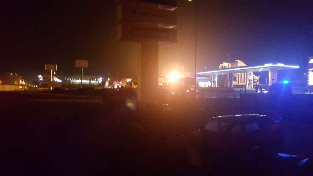 DOĞALGAZ DOLUM TESİSİNDE KORKUTAN YANGIN