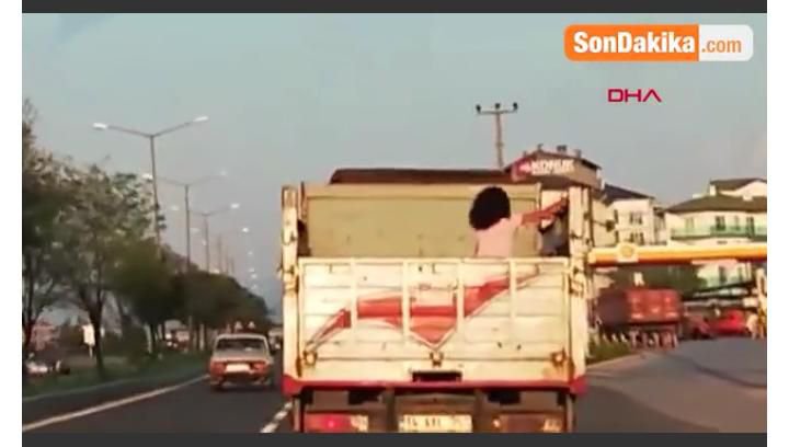 KAMYON KASASINDA TEHLİKELİ YOLCULUK