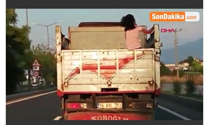 KAMYON KASASINDA TEHLİKELİ YOLCULUK