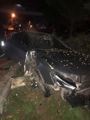 NECİP ÇARIKCI'NIN OĞLU KAZA YAPTI