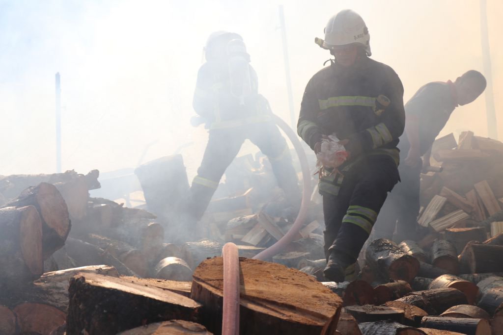 YÜZLERCE TAVUK YANGINDAN KURTARILDI