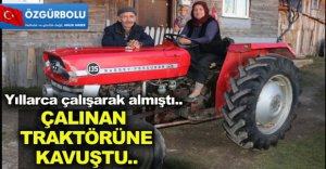ÇALINAN TRAKTÖRÜNE KAVUŞTU
