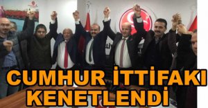 CUMHUR İTTİFAKI KENETLENDİ
