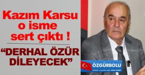 "DERHAL ÖZÜR DİLEYECEK"