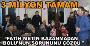 DOĞANAY MÜJDEYİ VERDİ, 3 MİLYON GELİYOR