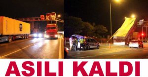 DORSE AÇIK KALDI, ÜST GEÇİDE TAKILDI