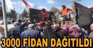 21 MART DÜNYA ORMANCILIK HAFTASI NEDENİYLE FİDAN DAĞITILDI