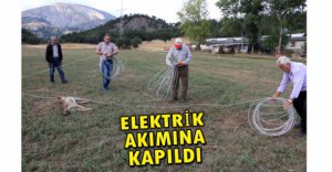 ELEKTRİK AKIMINA KAPILDI