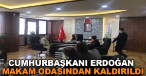 ERDOĞAN MAKAM ODASINDAN KALDIRILDI