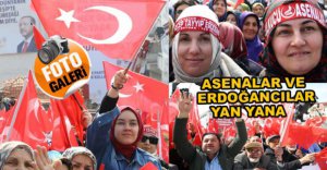 ERDOĞAN'IN MİTİNGİNDEN RENKLİ GÖRÜNTÜLER