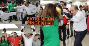 FATİH METİN BOKS ELDİVENLERİNİ GİYDİ