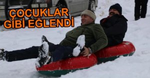 FATİH METİN ÇOCUKLAR GİBİ EĞLENDİ