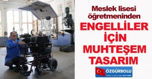GÜNEŞ ENERJİLİ ENGELLİ ARACI TASARLADI