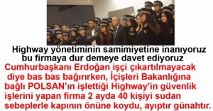 GÜVENLİK FİRMASI 2 AYDA 40 KİŞİYİ İŞTEN ÇIKARTTI